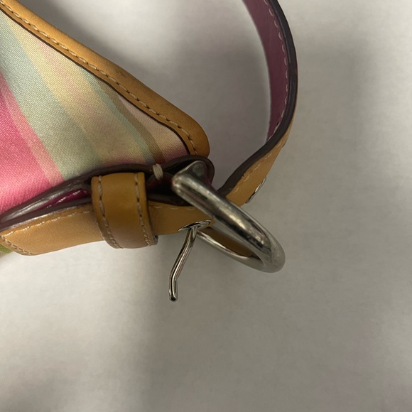 COACH pastel stripe Soho purse - Picture 8 of 10